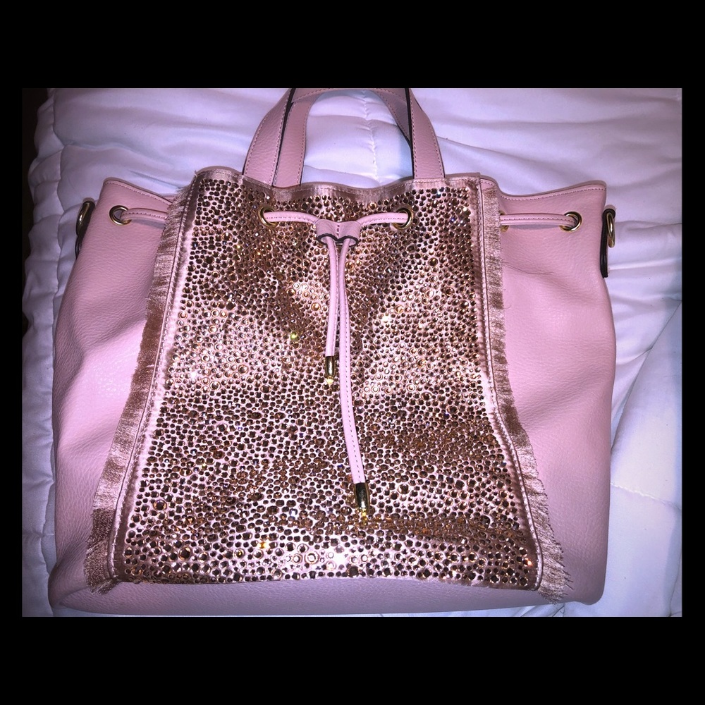 Rhinestone bag pink